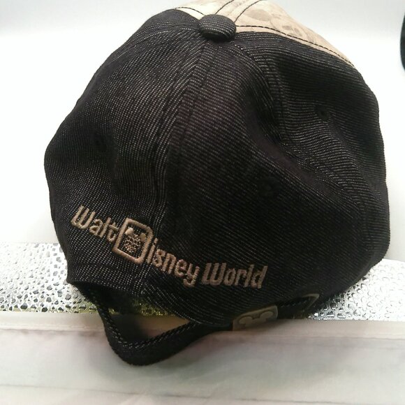 Disney Steamboat Willie Mickey Mouse Hat Walt Disney World Black Beige Cap Adult - Picture 7 of 7